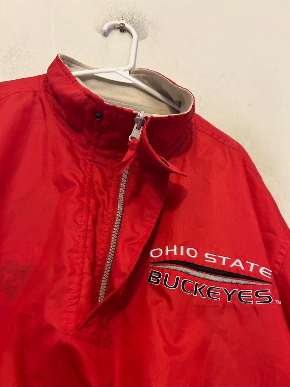 M Mirage Ohio State Buckeyes Red Pullover Jacket Size XL VGUC - Picture 6 of 11